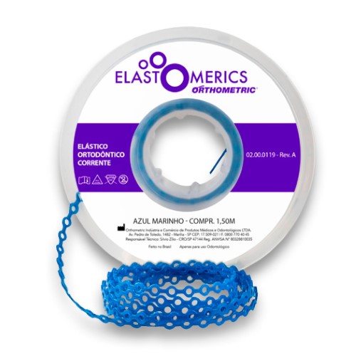 Elastômeros Corrente 1,5m Azul Marinho - Orthometric