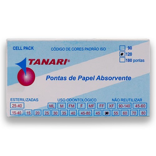 Cone De Papel Absorv Cell Pack Com 120 - Tanari **( 520935181982)