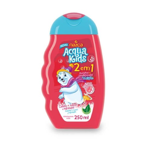 Shampoo Acqua Kids 2 Em 1 Algodão Doce - Nazca - 250ml