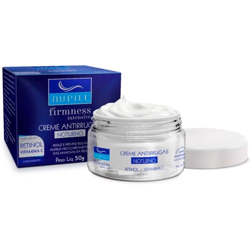Creme Hidratante Facial Antirrugas Noturno Nupill Firmness Intensive 50g