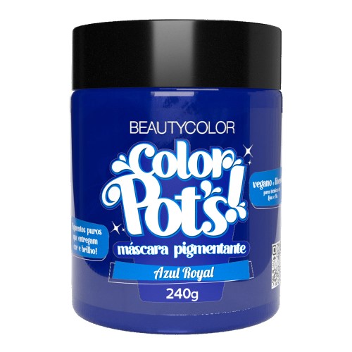 Máscara Pigmentante Beauty Color Pot Azul Royal 240g