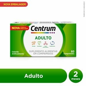 Centrum Adulto Vitaminas De A A Z Com 60 Comprimidos