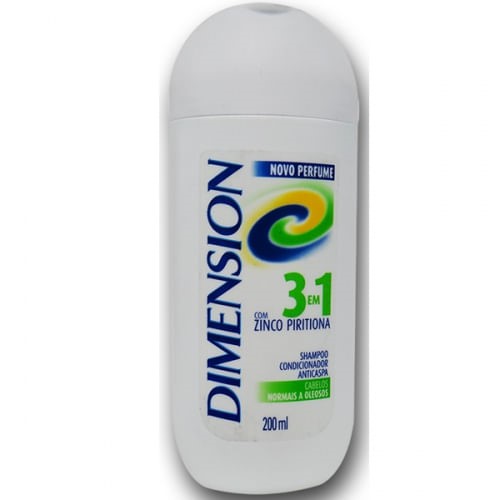 Shampoo Dimension 3x1 Anticaspa Normais A Oleosos 200ml