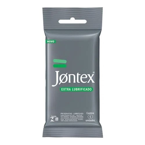 Preservativo Jontex Extra Lubrificado 6 Unidades