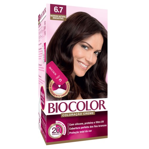 Coloração Permanente Biocolor Chocolate Para Brilar 6.7 1 Unidade