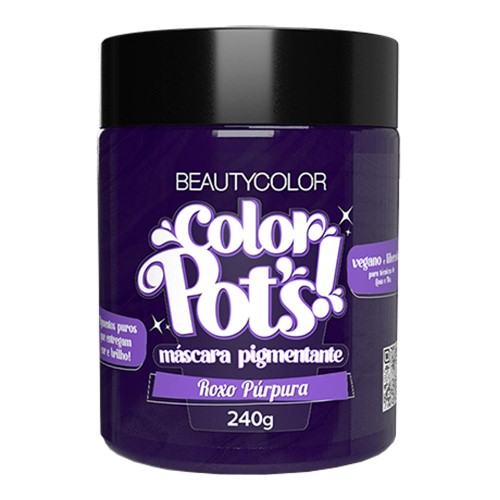 Máscara Pigmentante Beauty Color Pots Roxo Purpura 240g