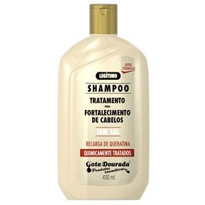 Shampoo Gota Dourada Tratamento Para Fortalecimento De Cabelo 430ml