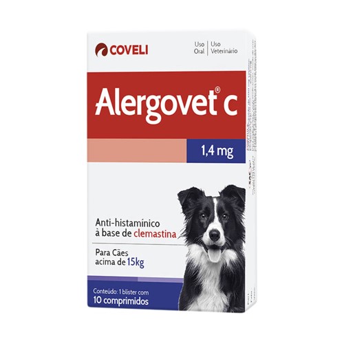 Alergovet C 1,4mg - Caixa Com 10 Compr