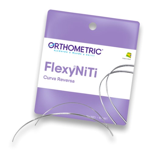 Arco Flexy Niti Reverse Curve Retangular 0,016x0,016 Superior - Orthometric
