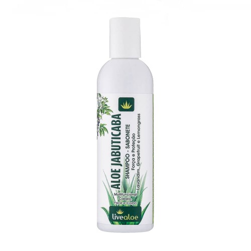 Shampoo E Sabonete Multifuncional Natural Aloe Jabuticaba 240ml – Livealoe
