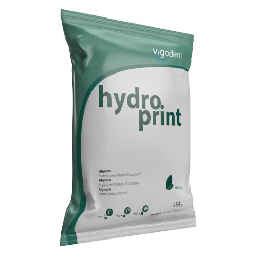 Alginato Hydroprint Premium Regular Fast Set Menta 454g - Vigodent