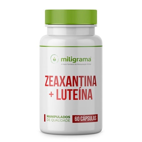 Zeaxantina 1mg + Luteína 10mg 60 Cápsulas - Antioxidantes Para Saúde Dos Olhos