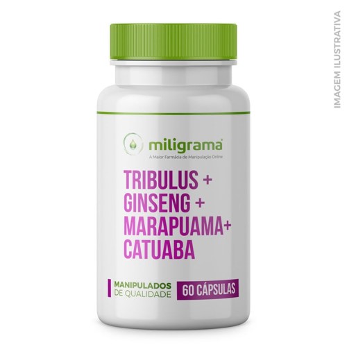 Estimulante Feminino 60 Cápsulas Tribulus + Ginseng + Marapuama + Catuaba