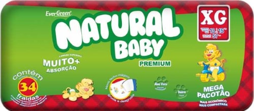 Natural Baby Premium Mega Pacotão Xg 34 Un.