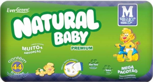 Natural Baby Premium Mega Pacotão M 44 Un.