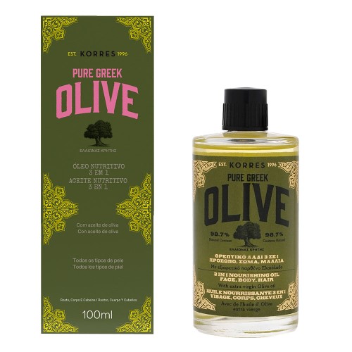 Korres Pure Greek Olive 3 Em 1 - Óleo Multifuncional 100ml