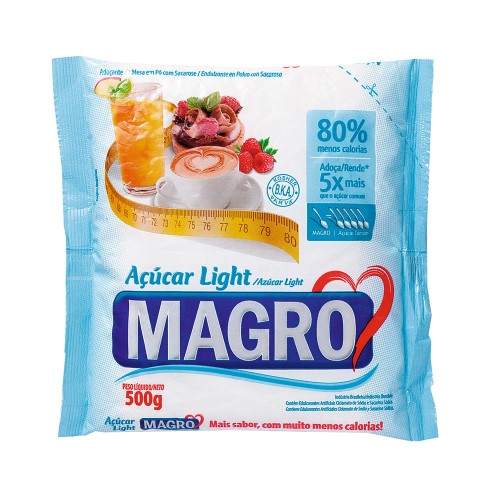 Açúcar Light Magro Com Sacarose 500g