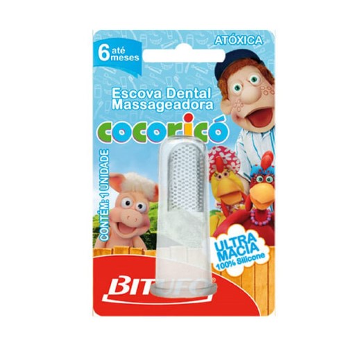 Escova Dental Infantil Cocoricó Massageadora Com 1 Unidade