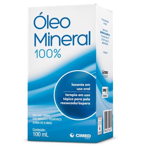 Óleo Mineral 100% Cimed 100ml