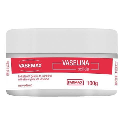 Geleia De Vaselina Vasemax Hidratante Sólida 100g