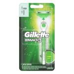 Aparelho De Barbear Gillette Mach3 Acqua Grip Sensitive + 1 Carga
