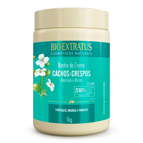 Banho De Creme Bio Extratus Cachos E Crespos 1kg