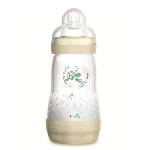 Mamadeira Mam First Bottle Bico Silicone Ortodôntico Desenhos Sortidos 260ml 2+ Meses Neutra Ref:4653