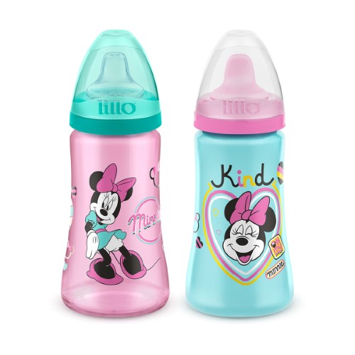 Copo Lillo Colors Disney Minnie Cores Sortidas 2 Unidades 300ml Cada