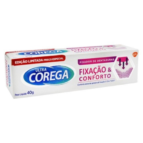 Corega Ultra Gel Fixador De Dentadura Confort 40g