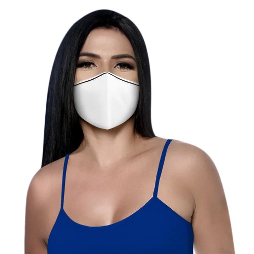 Máscara Antiviral Bressan Reutilizável Uso Social Branca 1 Unidade