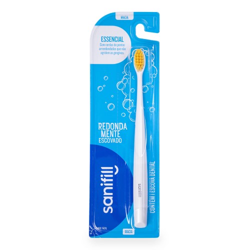 Escova Dental Sanifill Essencial Macia Cores Sortidas 1 Unidade