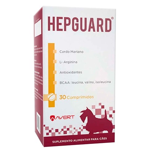 Hepguard Suplemento Alimentar Para Cães 30 Comprimidos