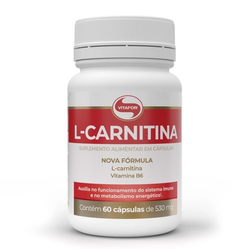 L-Carnitina 500mg Vitafor 60 Cápsulas