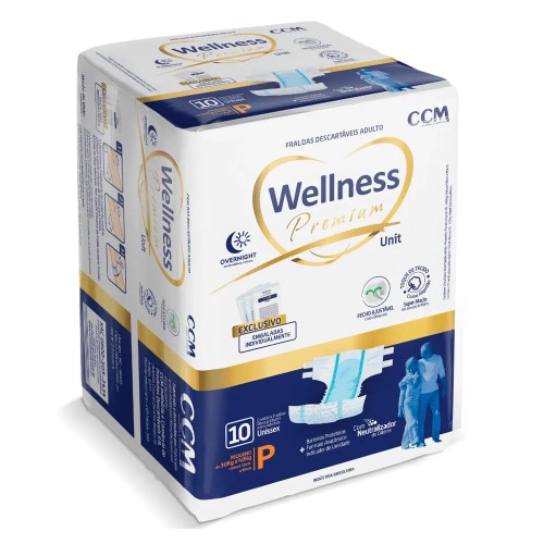 Fralda Geriátrica Wellness Premium Unissex P 10 Unidades