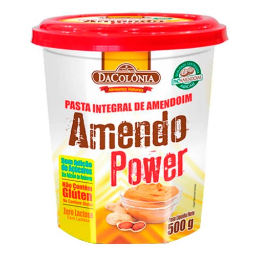 Pasta De Amendoim Dacolônia Amendo Power Crunchy 500g