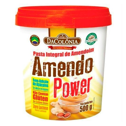 Pasta De Amendoim Dacolônia Amendo Power 500g