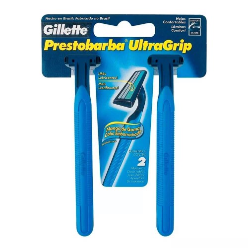 Aparelho De Barbear Gillette Prestobarba Ultragrip 2 Unidades
