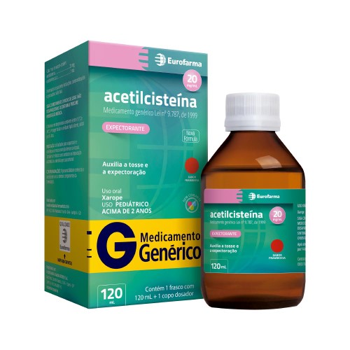 Acetilcisteina Mg Xar Ped Fra 20mg 1ml 120ml