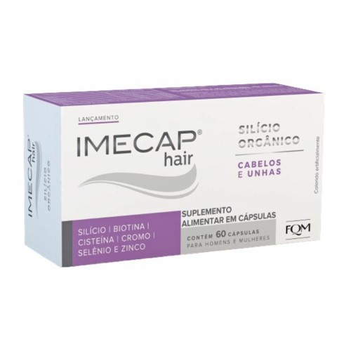 Imecap Hair Silício Orgânico Com 60 Cápsulas