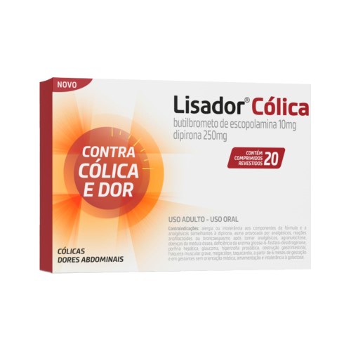 Lisador Colica Cpr Revest 250mg 20 /10
