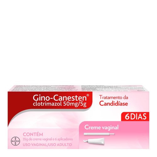 Gino-Canesten 1% Bayer Creme 35g + 6 Aplicadores