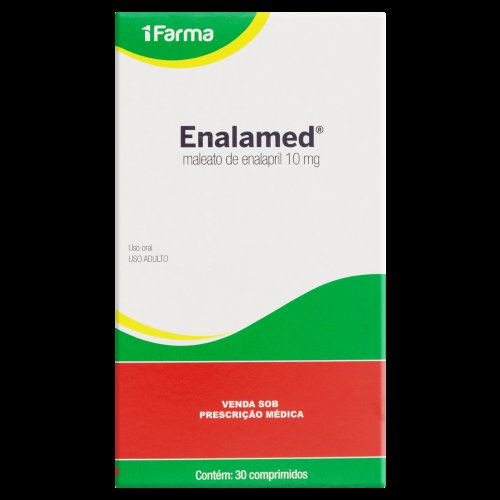 Enalamed Maleato De Enalapril 10mg 30 Comprimidos