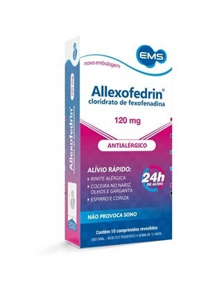 Allexofedrin 120mg Com 10 Comprimidos