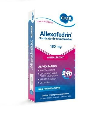 Allexofedrin 180mg Com 10 Comprimidos