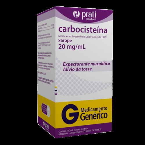 Carbocisteína 20mg/Ml Xarope 100ml + Copo-Medida Prati Donaduzzi Genérico