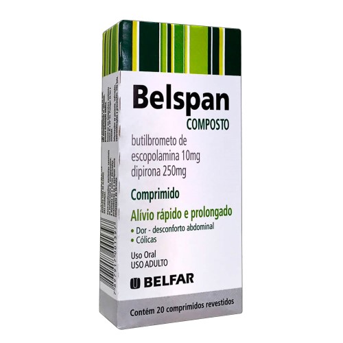 Belspan Composto 250mg+10mg X 20cpr Rev