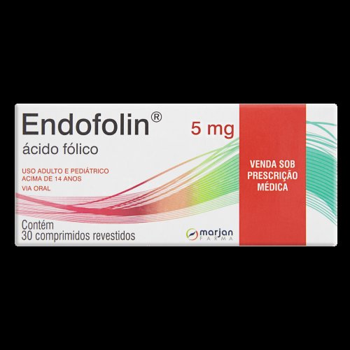 Endofolin 5mg Marjan 30 Comprimidos Revestidos
