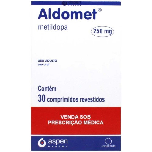 Aldomet Metildopa 250mg 30 Comprimidos