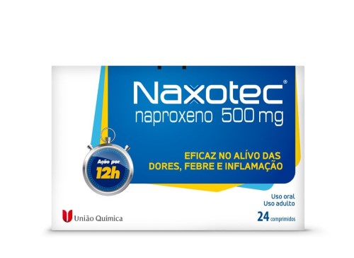 Naxotec Naproxeno Sódico 500mg 24 Comprimidos