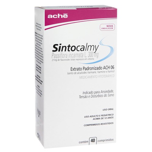Sintocalmy 300mg Aché 40 Comprimidos Revestidos